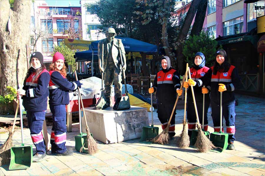 Artık Maltepe’ de sokakları kadınlar temizleyecek